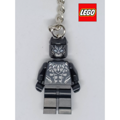 Брелок LEGO, гладкая фактура, черный