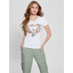 Футболка GUESS, размер XS, белый