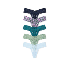 Трусы Victorias Secret, комплект из 5 шт., размер S, мультиколор