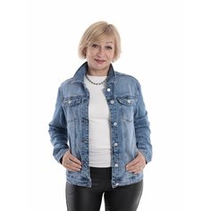 Джинсовая куртка , размер 4XL, синий Нет бренда