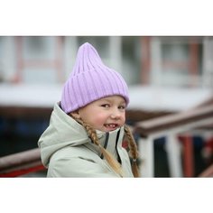 Шапка бини ARTEL, размер 52, сиреневый меланж Артель