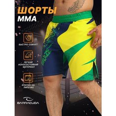 Шорты спортивные Barracuda, размер XL, зеленый/желтый