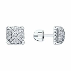 Серьги Яхонт, серебро, 925 проба, фианит, , бесцветный