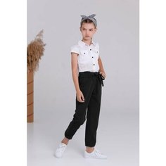 Брюки классические ТИМ модная одежда, размер 34, черный