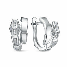 Серьги Яхонт, серебро, 925 проба, фианит, , бесцветный