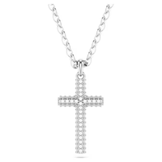 Колье SWAROVSKI, кристаллы Swarovski, длина 45 см, серебристый