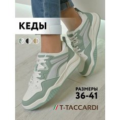 Кеды T.Taccardi, полнота G (EU)/ на среднюю и широкую стопу, размер 38, белый/мятный