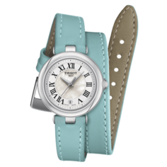Наручные часы TISSOT T-Lady, голубой, белый, серебряный