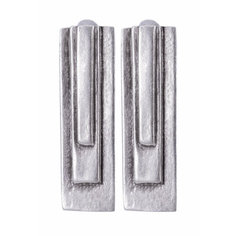 Серьги клипсы OTOKODESIGN, серебристый
