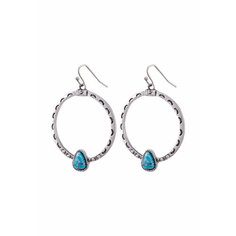 Серьги OTOKODESIGN, искусственный камень, серебристый