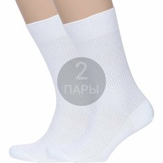 Носки RuSocks, комплект, 2 пары, размер 27, белый