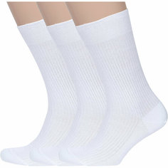 Носки RuSocks, комплект, 3 пары, размер 27, белый