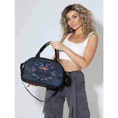 Сумка спортивная Capline, 10 л, 13х22х36 см, ручная кладь, черный, золотой