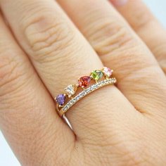 Кольцо XUPING JEWELRY, фианит, искусственный камень, размер 17, золотой