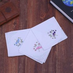 Носовой платок , 3 шт., бесцветный Rena Tex