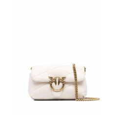 Сумка тоут Pinko, фактура стеганая, коричневый