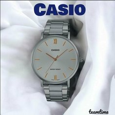 Наручные часы CASIO, золотой, серебряный