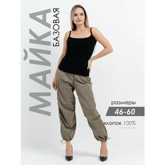 Майка Интерлок, размер 108, черный