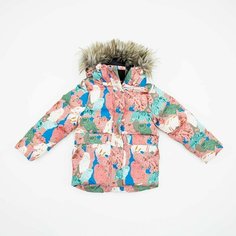 Куртка КОТОФЕЙ, размер 134, розовый, голубой