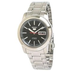 Наручные часы SEIKO SEIKO 5, серебряный/черный