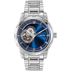 Наручные часы LINCOR, серебристый синий