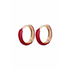 Серьги OTOKODESIGN, эмаль, красный