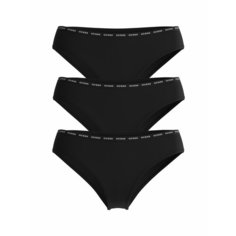 Трусы GUESS, комплект из 3 шт., размер XS, черный