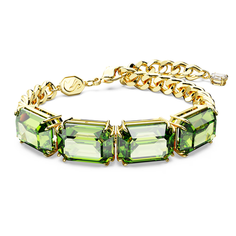 Браслет SWAROVSKI, кристаллы Swarovski, золотистый