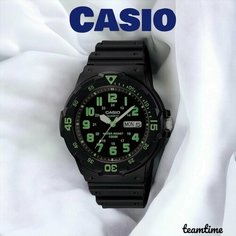 Наручные часы CASIO, черный, зеленый