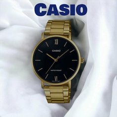 Наручные часы CASIO, золотой, черный