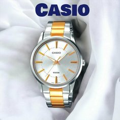 Наручные часы CASIO, золотой, серый