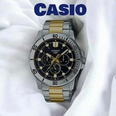 Наручные часы CASIO, золотой, серебряный