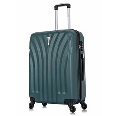 Чемодан Lcase Phuket, 75 л, размер M, темно-зеленый