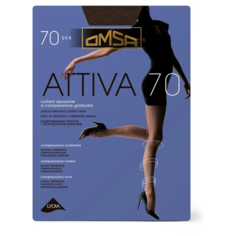 Колготки Omsa Attiva, 70 den, профилактический класс компресии, размер 5, lola