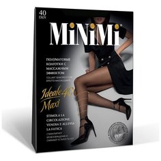 Колготки MiNiMi Ideale, 40 den, профилактический класс компресии, размер 7, nero