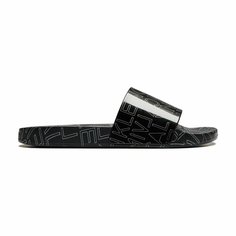 Шлепанцы CALVIN KLEIN POOL SLIDE RUBBER, размер T42, черный, белый