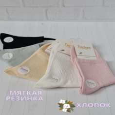 Носки Turkan, комплект, 80 den, 5 пар, размер 36-41, микс