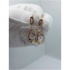 Серьги, искусственный камень, желтый Jewelry