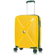 Чемодан Lcase Berlin, 46 л, размер S, Желтый
