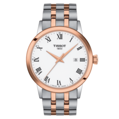 Наручные часы TISSOT T-Classic, серебристый/белый/золотой