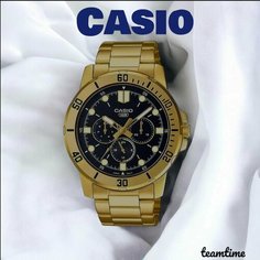Наручные часы CASIO, золотой, черный