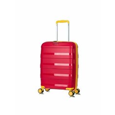 Чемодан Lcase Monaco, 33 л, размер S, красный