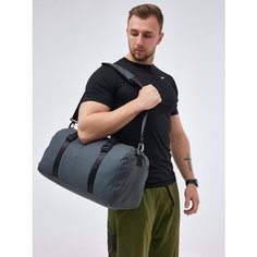 Сумка спортивная , 34 л, 50х28х50 см, ручная кладь, серый Kubaite