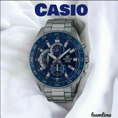 Наручные часы CASIO, синий, серый