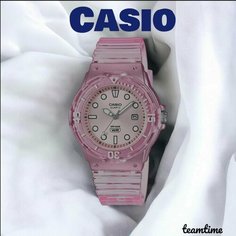 Наручные часы CASIO, белый, розовый