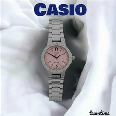 Наручные часы CASIO, розовый, серебряный