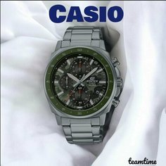 Наручные часы CASIO, белый, зеленый