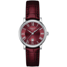 Наручные часы TISSOT T-Classic, серебристый/бордовый