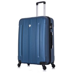 Чемодан Lcase Bangkok, 104 л, размер L, темно-синий