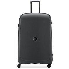 Чемодан-самокат Delsey, 123 л, размер XL, черный..